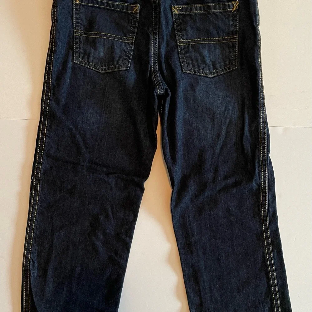 Carters Pull On Jeans With Drawstring Boys Size 7 EUC Like New